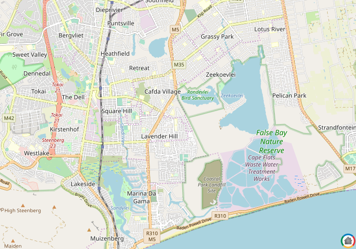 Map location of Lavender Hill